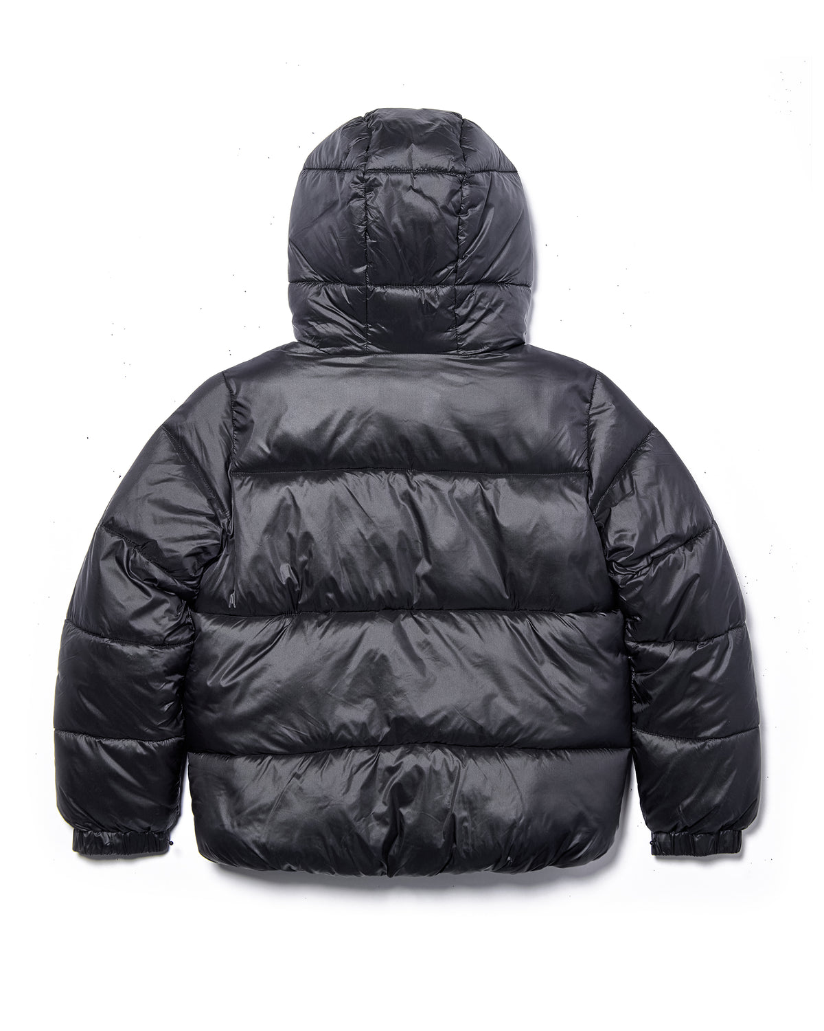 Girls Silk Shine Puffer Jacket - Black