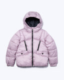 Girls Silk Shine Puffer Jacket - Dusty Grape