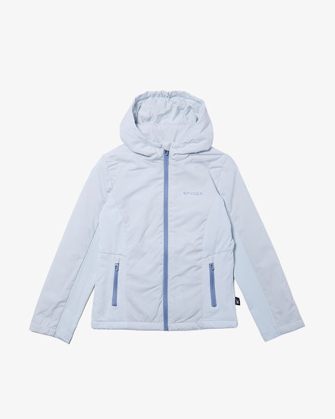 Girl's Spyderlite Jacket - Ash Blue