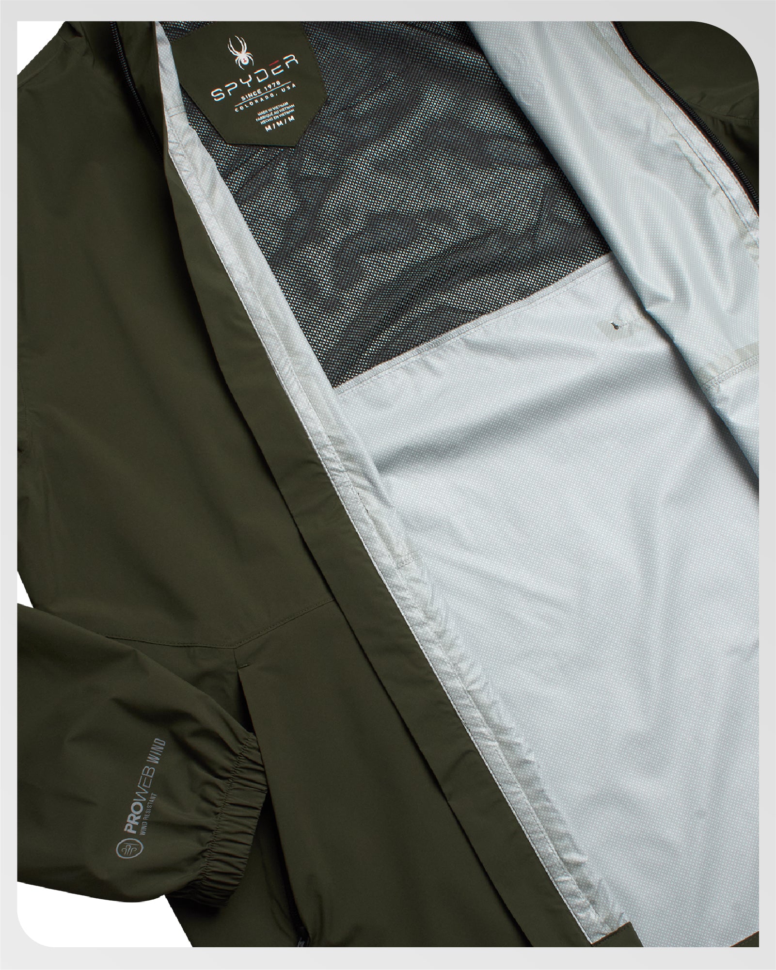 Men's Spring Showers Jacket - Olive – Spyder