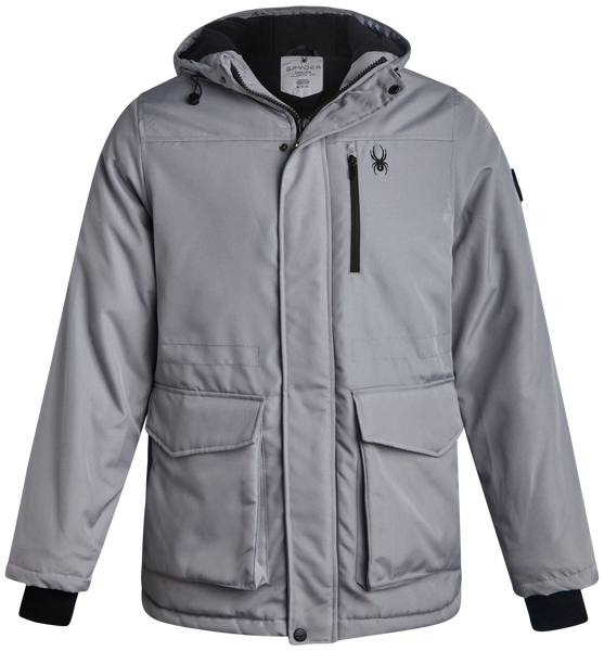 Mens Parka Jacket - Pewter – Spyder