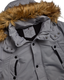 Boys Parka Jacket - Pewter