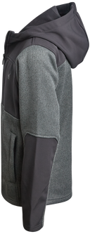 Boys Sweater Fleece Jacket - Pewter