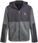 Boys Sweater Fleece Jacket - Pewter