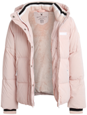 Girls Puffer Jacket - Powder Pink