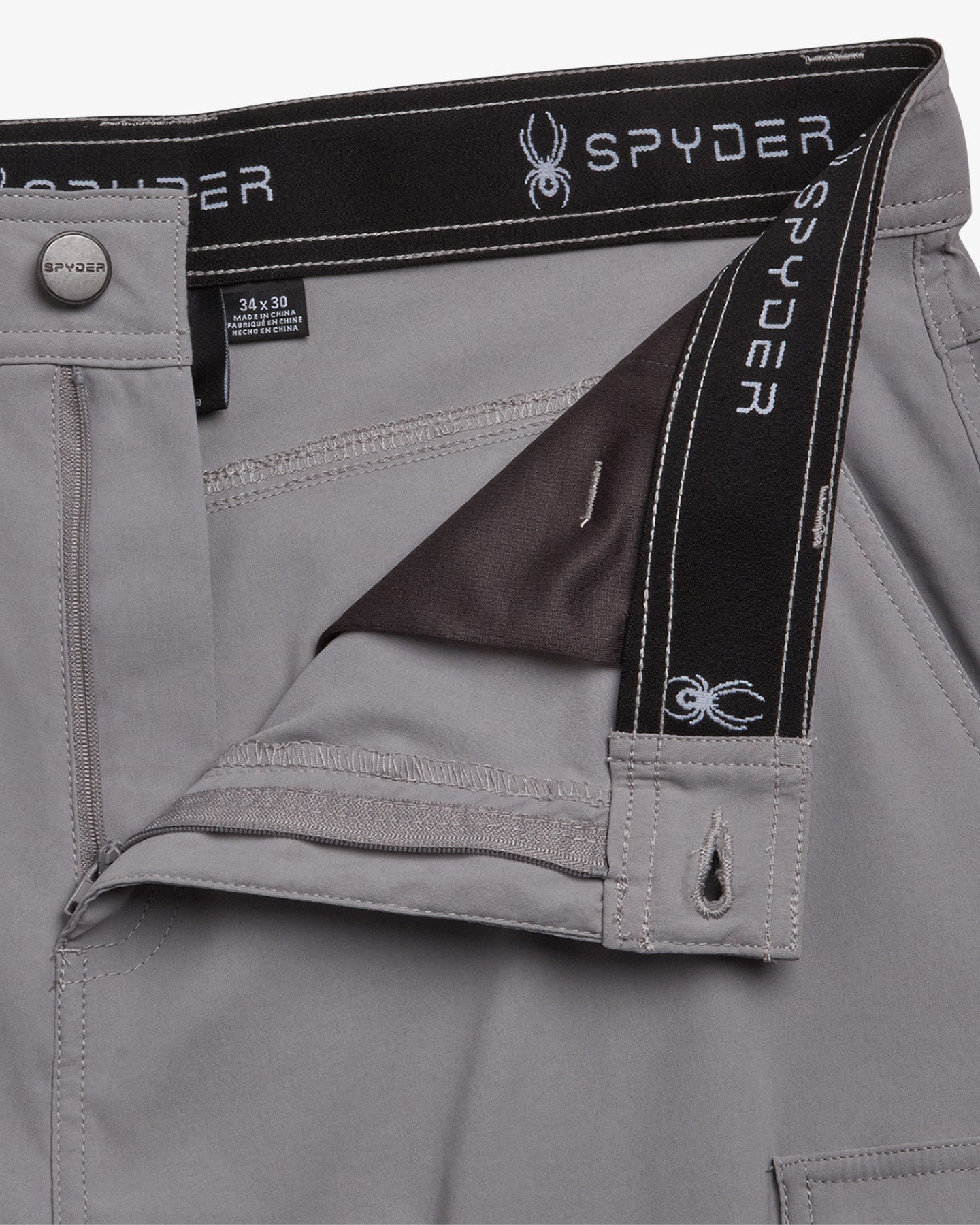 SPYDER スパイダーTRANSPORTER PANTS サイズLL Men's Atmosphere Convertible Cargo Pant - Smoke Gray