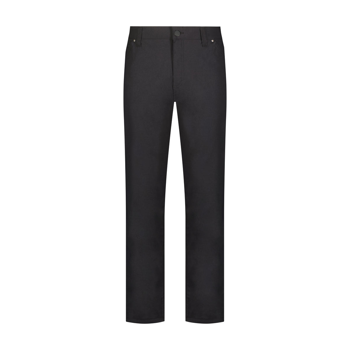 Men's Fleece Lined Five Pocket Pants - Black