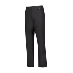 Mens Fleece Lined Five Pocket Pants - Black