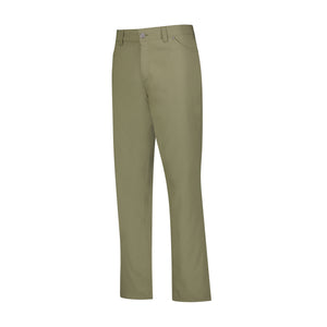 Mens Fleece Lined Five Pocket Pants - Olive