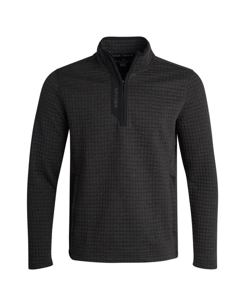 Men's Box Quilt Quarter Zip - Black – Spyder