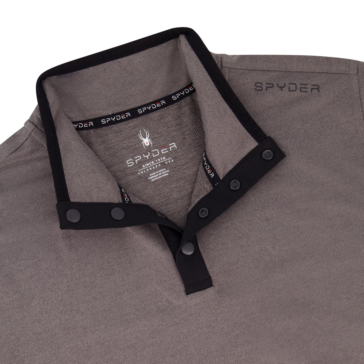 Men's Marled French Terry Quarter Snap - Polar