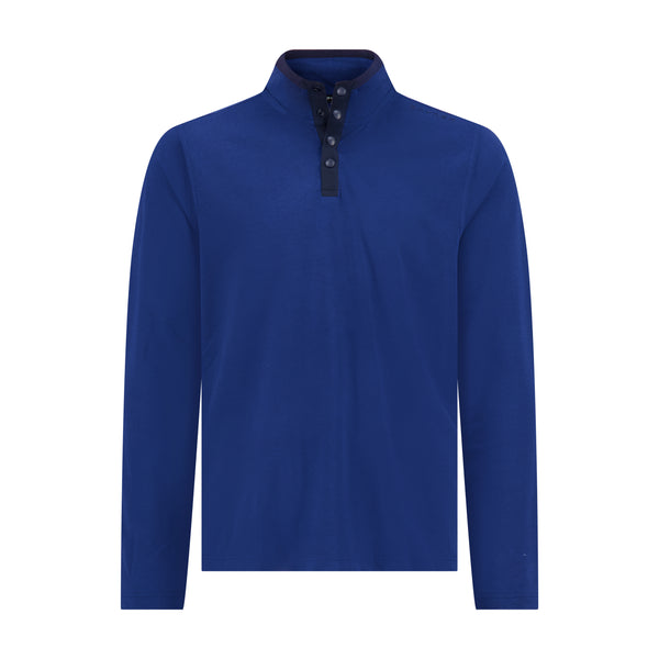 Men's Marled French Terry Quarter Snap - True Blue – Spyder