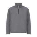 Mens Diamond Quilt Quarter Zip - Grey