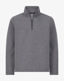 Men's Diamond Quilt Quarter Zip - Grey