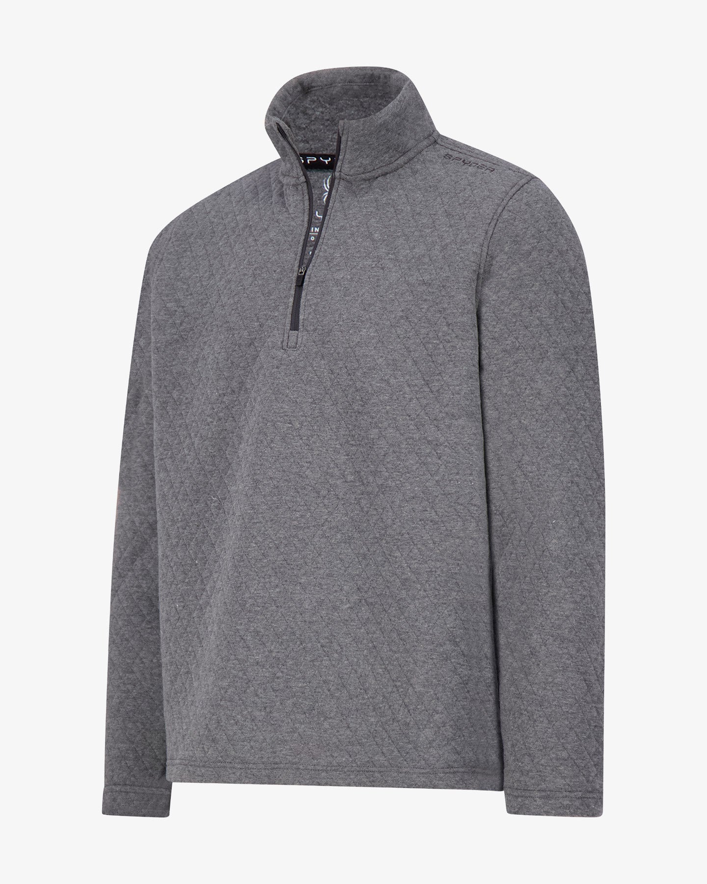 Men's Diamond Quilt Quarter Zip - Grey – Spyder
