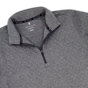 Mens Diamond Quilt Quarter Zip - Grey