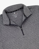 Men's Diamond Quilt Quarter Zip - Grey