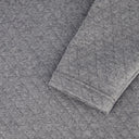 Mens Diamond Quilt Quarter Zip - Grey