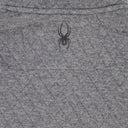 Mens Diamond Quilt Quarter Zip - Grey