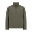Mens Diamond Quilt Quarter Zip - Olive
