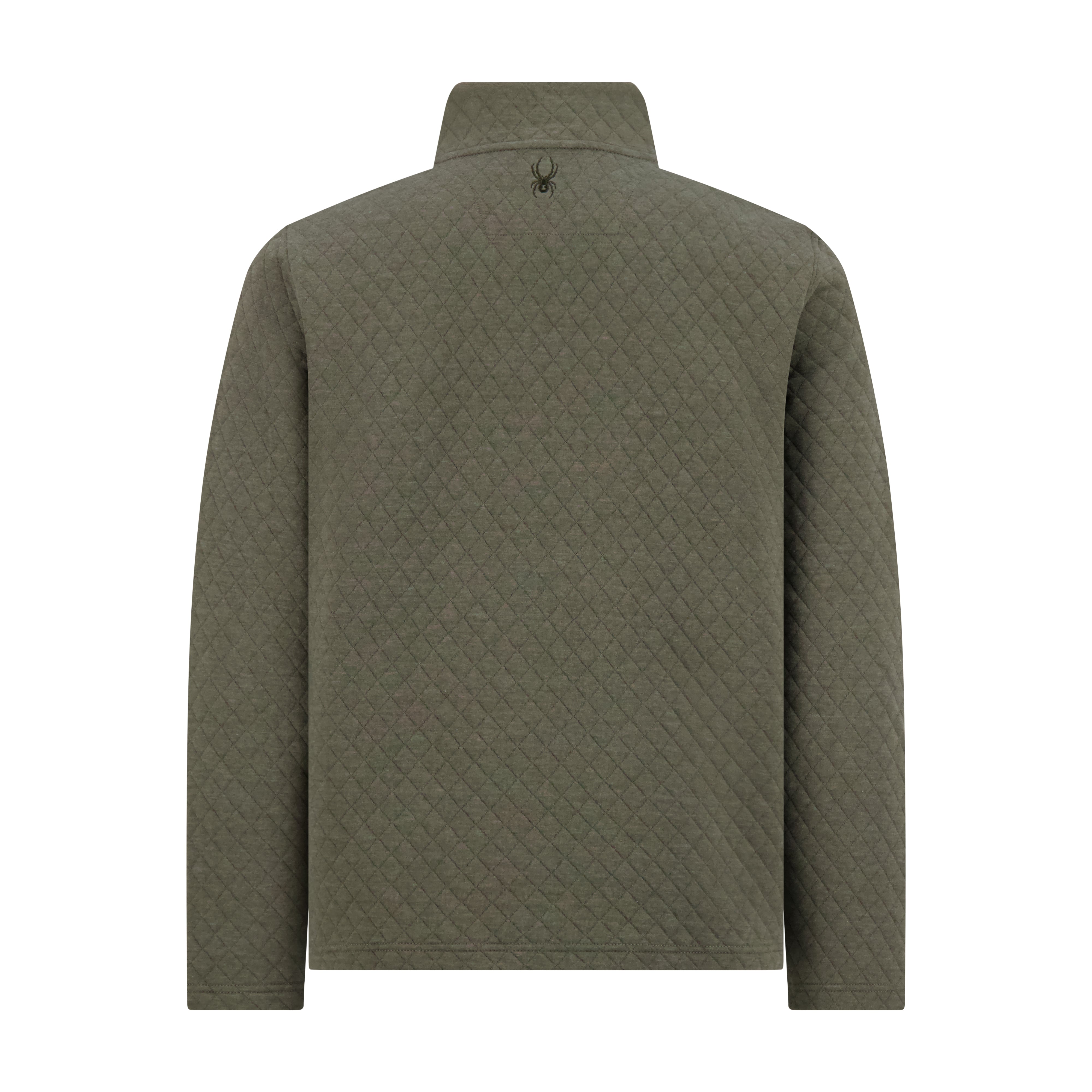 Men's Diamond Quilt Quarter Zip - Olive – Spyder