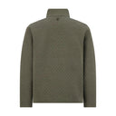 Mens Diamond Quilt Quarter Zip - Olive