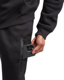Mens Fleece Full Zip Jogger Set - Black