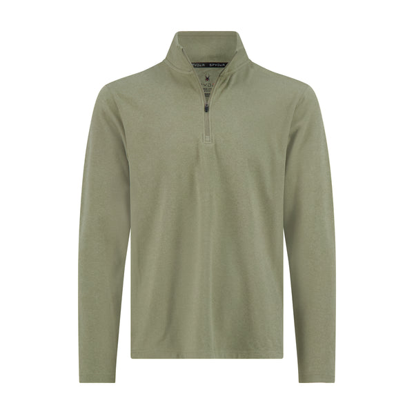 マロン Men's Brushed Vertical Stripe Quarter Zip - Brown – Spyder
