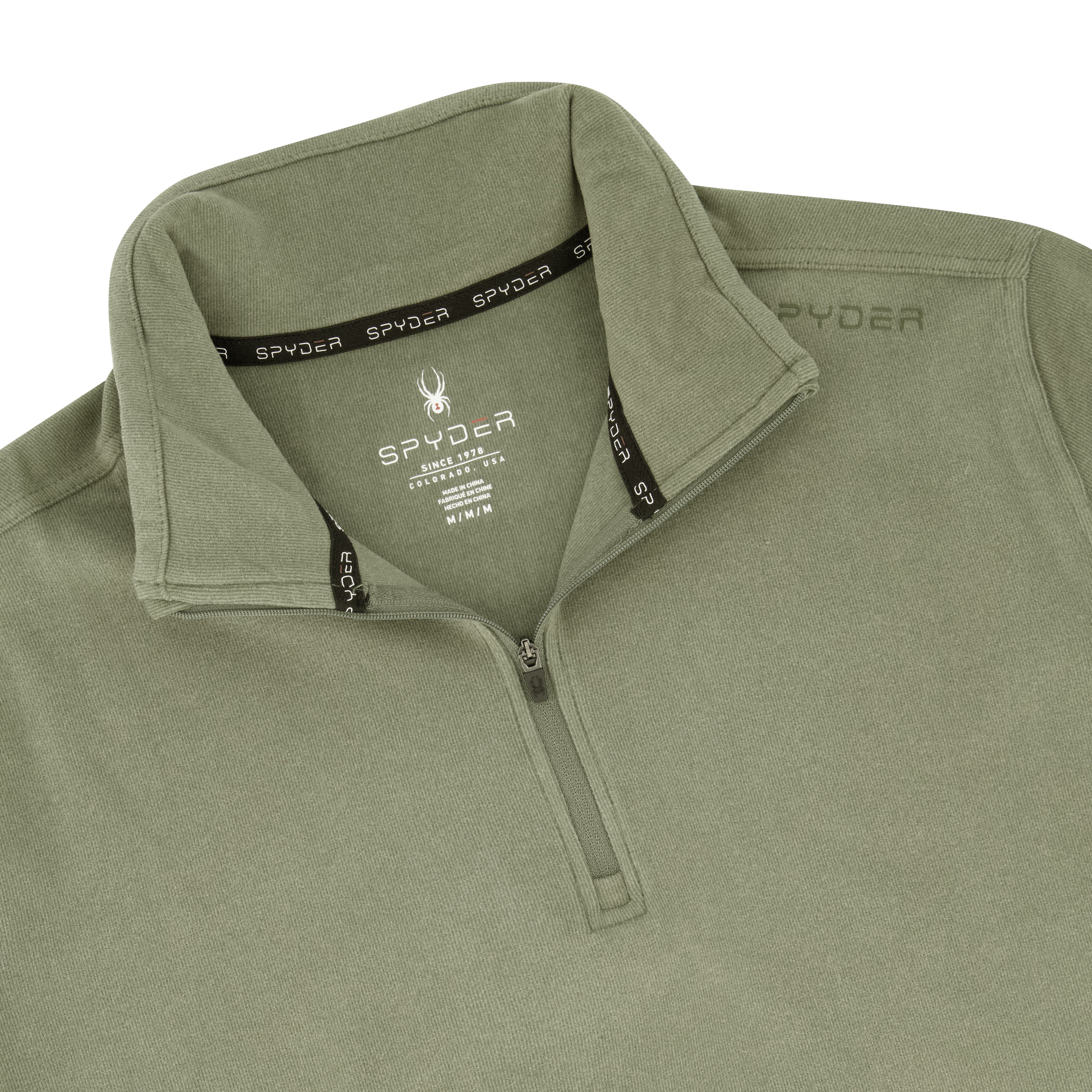 Men's Brushed Vertical Stripe Quarter Zip - Brown – Spyder