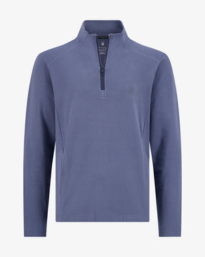 Men's Corduroy Quarter Zip - Midnight Blue