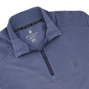 Mens Corduroy Quarter Zip - Midnight Blue