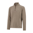 Mens Corduroy Double Knit Quarter Zip - Timber