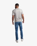 Mens Short Sleeve Wordmark Tee - Heather Grey
