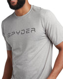 Mens Short Sleeve Wordmark - Heather Grey