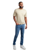 Mens Short Sleeve Wordmark Tee - Stone