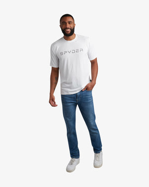 Men's Short Sleeve Wordmark Tee - White