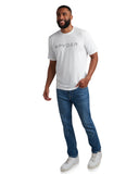 Mens Short Sleeve Wordmark - White