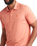 Mens Short Sleeve Jersey Polo - Burnt Orange
