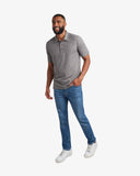 Men's Short Sleeve Jersey Polo - Charcoal