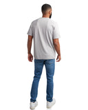 Mens Short Sleeve Henley - Pewter