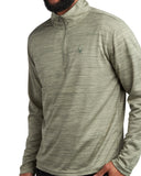 Mens Long Sleeve Honeycomb Quarter Zip - Spruce Green