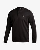 Men's Long Sleeve Thermal Henley - Black