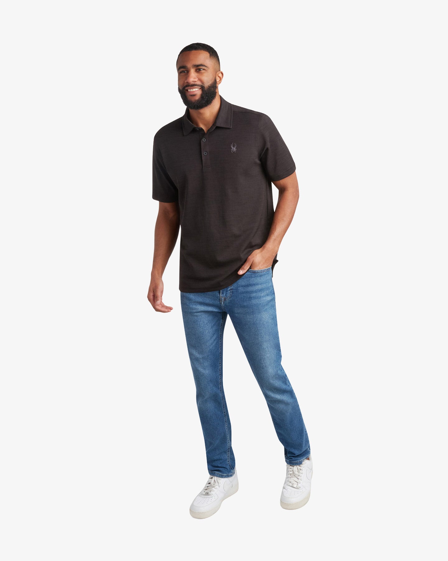 Men's Short Sleeve Tech Polo - Heather Black – Spyder