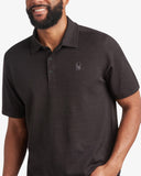 Men's Short Sleeve Tech Polo - Heather Black