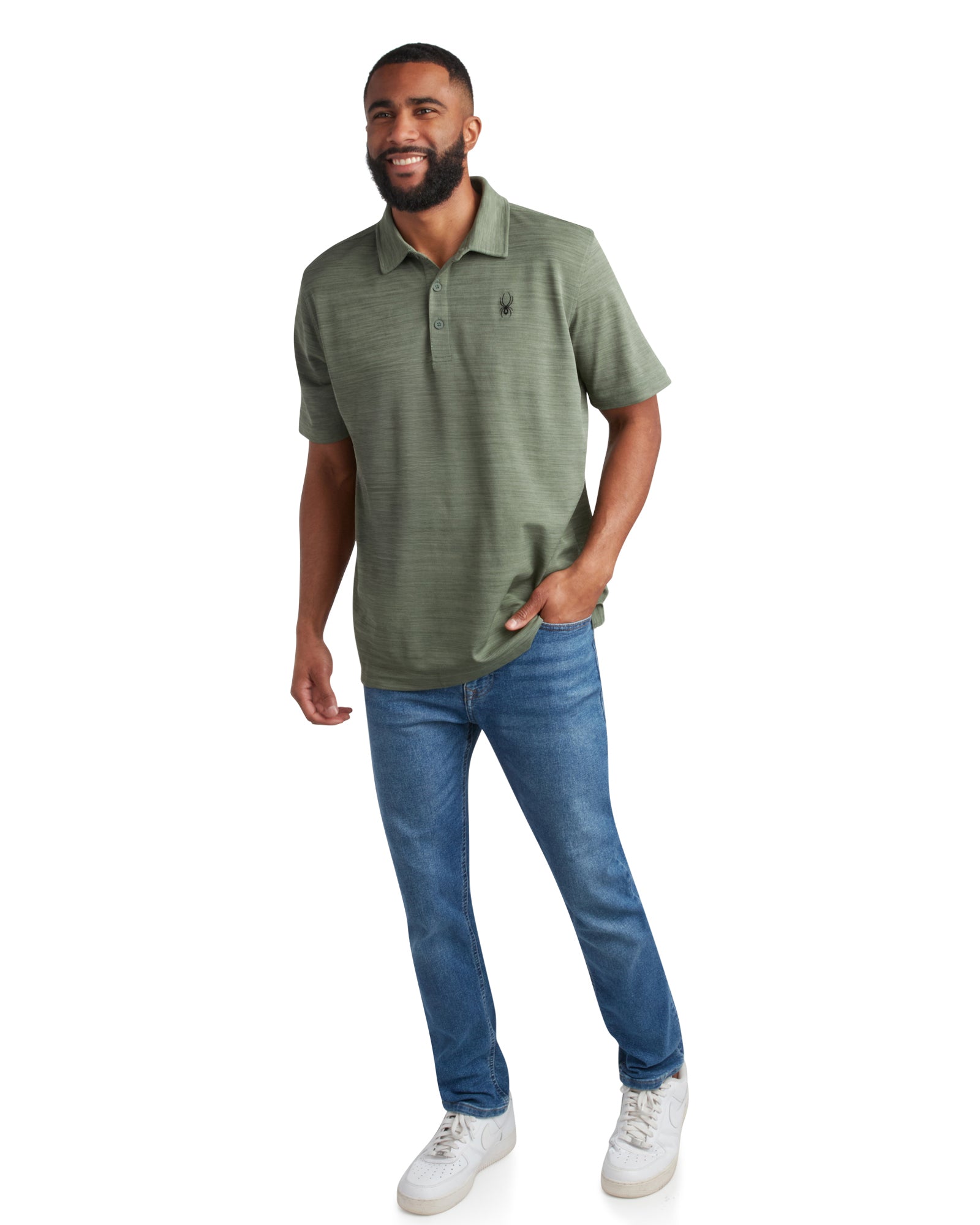 Mens Short Sleeve Tech Pique - Spruce Green – Spyder