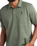 Mens Short Sleeve Tech Pique - Spruce Green