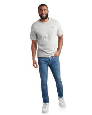 Mens Short Sleeve Mountain Tee - Heather Grey