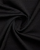 Men's Short Sleeve Jacquard Polo - Black