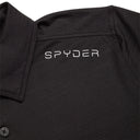 Black shirt with 'Spyder' logo on a white background