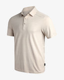 Men's Short Sleeve Jacquard Polo - Bone